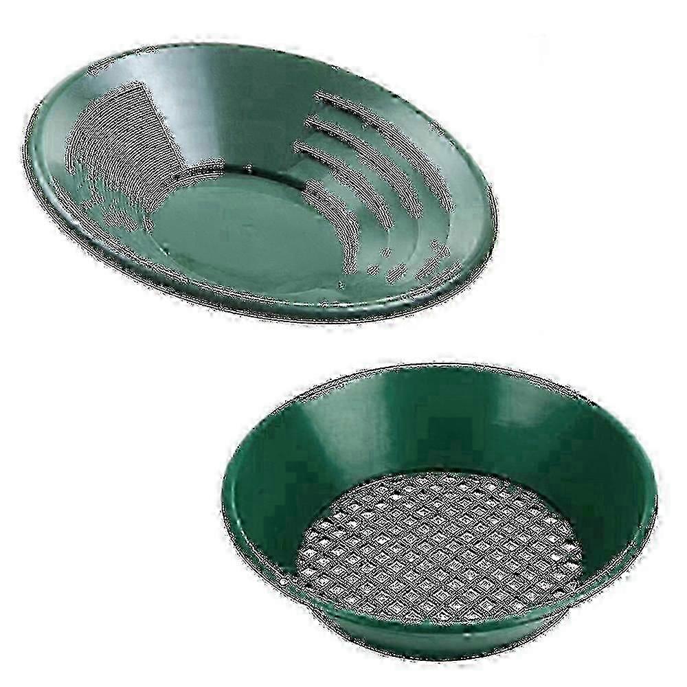 Gold Panning Machine with Sieve Basin, 2-in-1 Lightweight Plastic Gold Washing Pan for Metal Detection & Mining
