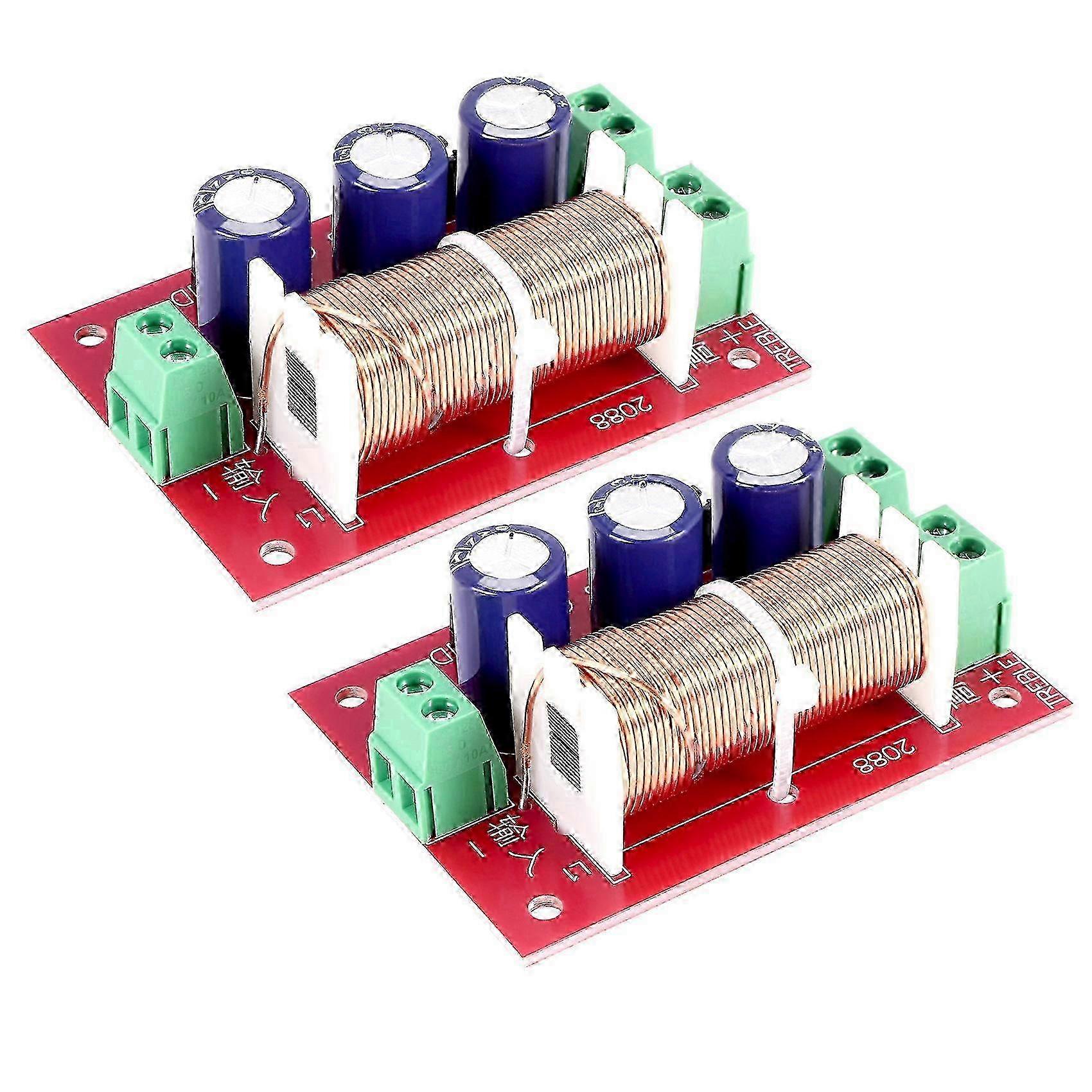 Audio Frequency Divider with 400W Power, 2-Way Crossover Filters, Full Range Treble & Bass Freq - YLY-2088 Adjustable Audio Component