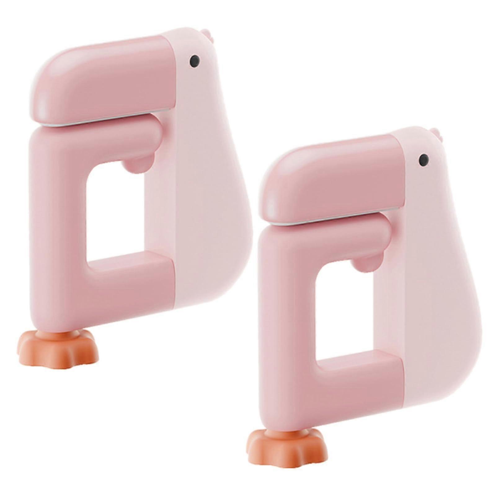 Desk Hook Pack Of 2 Space Saving Duck Shaped Schoolbag Hanger For Backpacks And Umbrellas Under Table Hanging Hooks