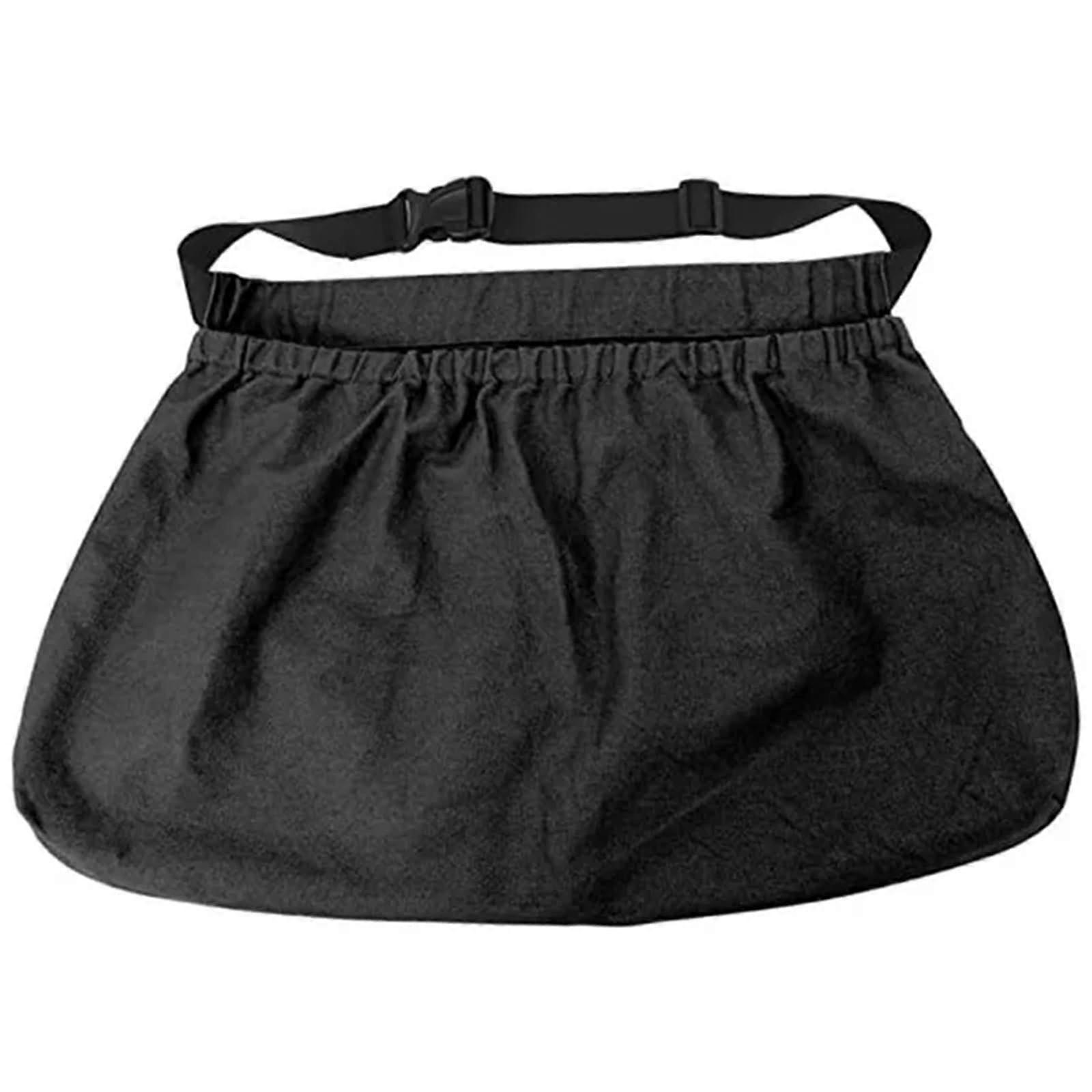 Gardening Picking Apron Canvas LargeCapacity Bag Black For Fruit And Vegetable Picking Orchard Weeding