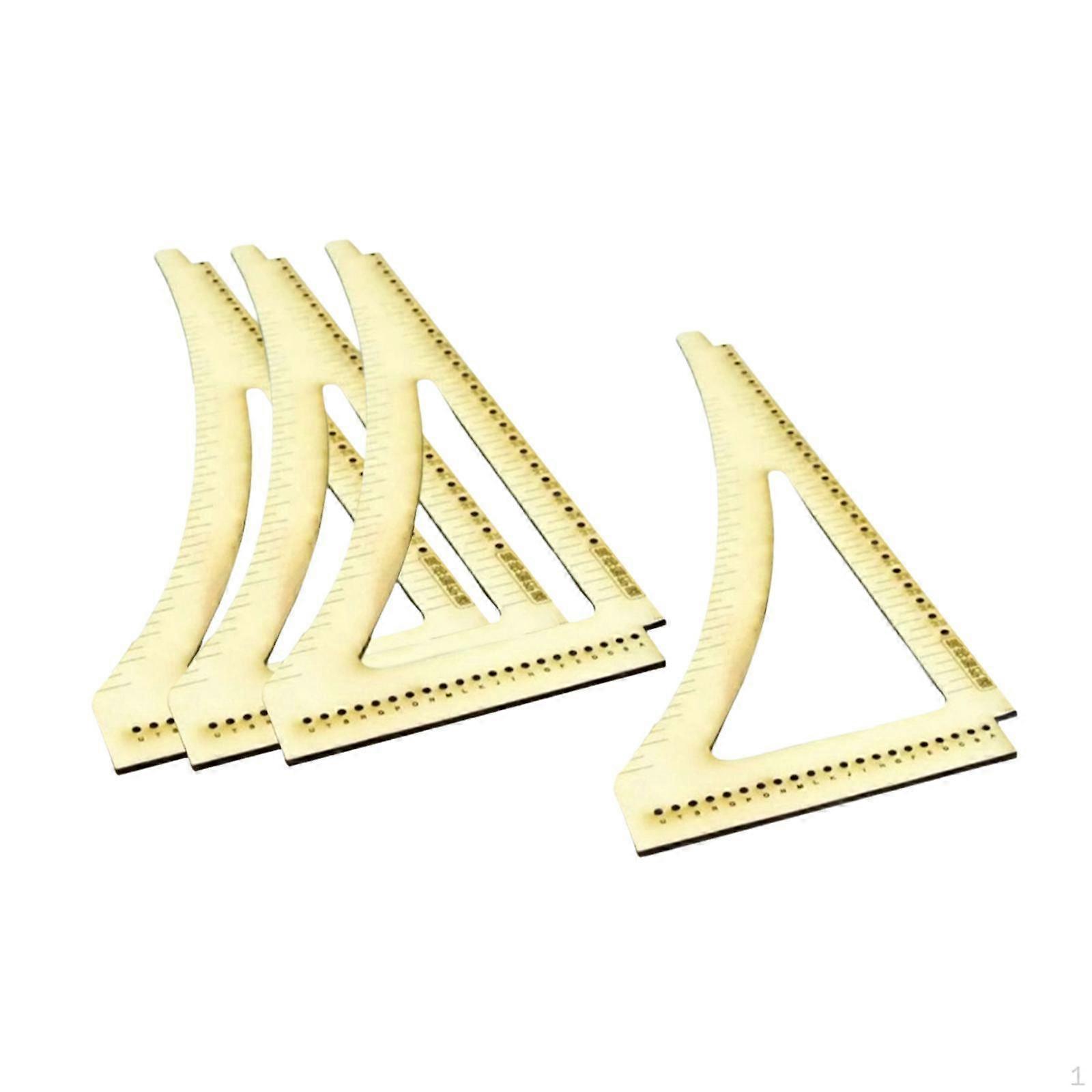 Ancient Ship Model Building Tool DIY Unassembled Kit Two Sided Wooden Portable Shipbuilding