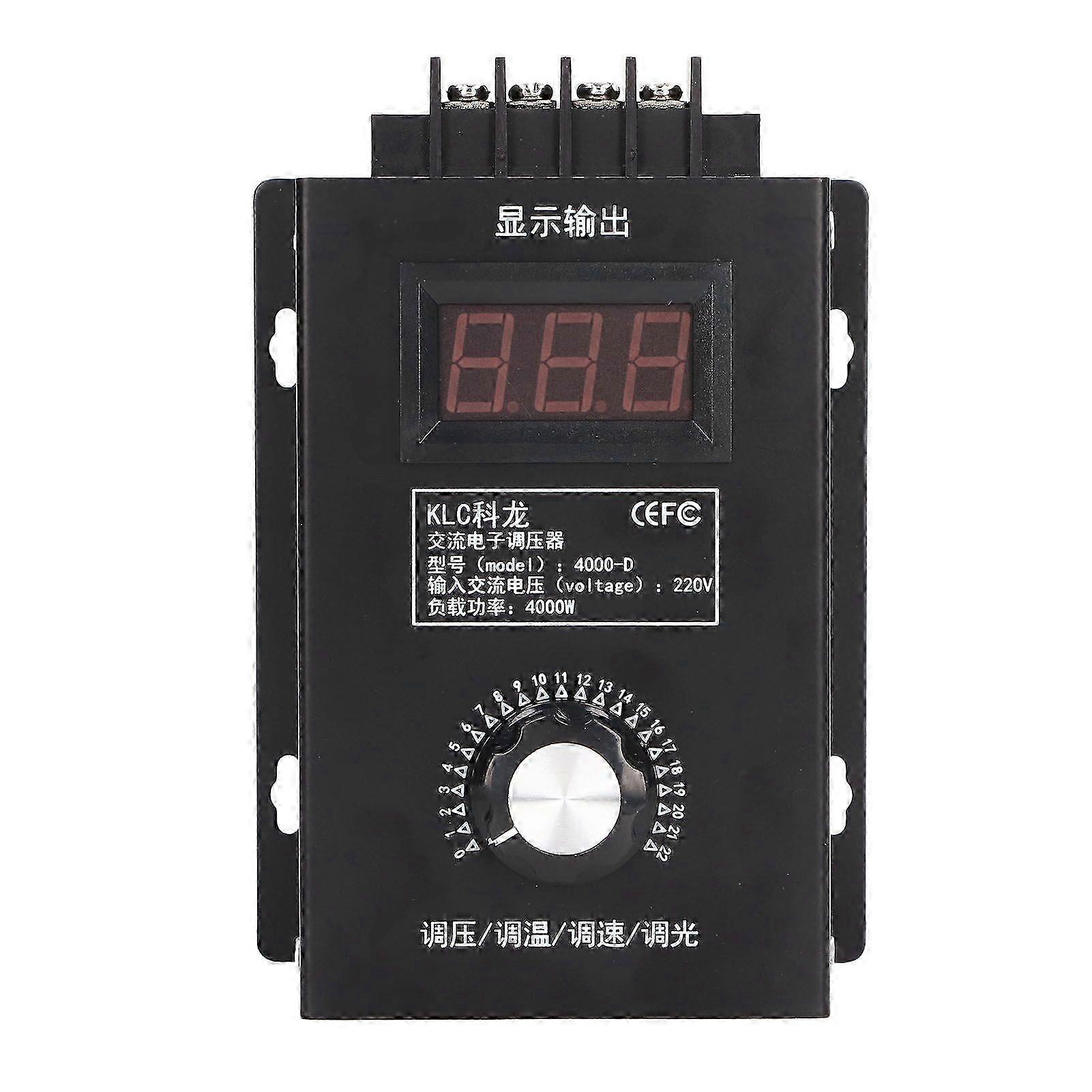 LED Digital Display Voltage Regulator SCR Multifunctional Regulator Switch 220VAC InputHwy
