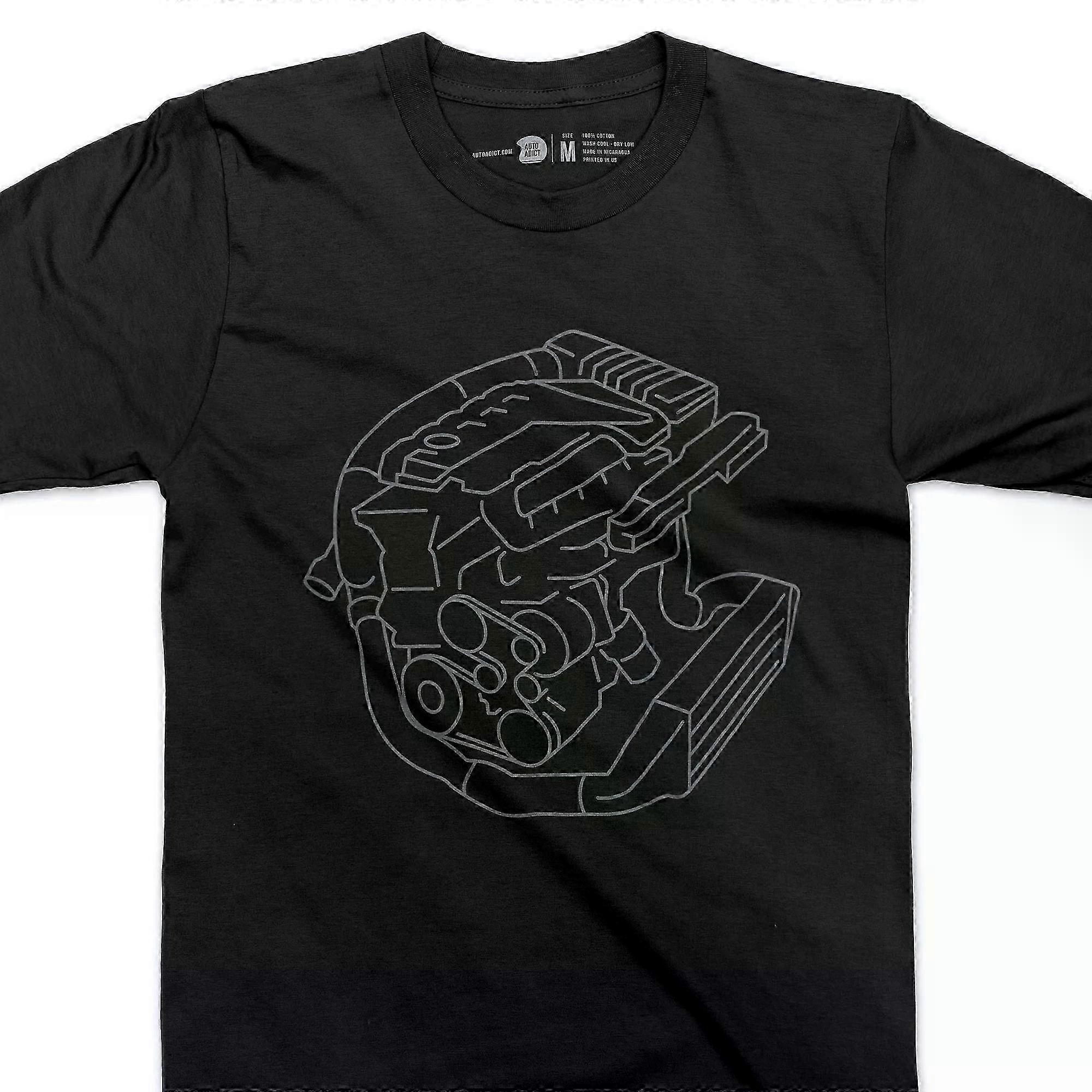 Tričko s motivem motoru Lamborghini RS3 „rs3 / Ttrs“