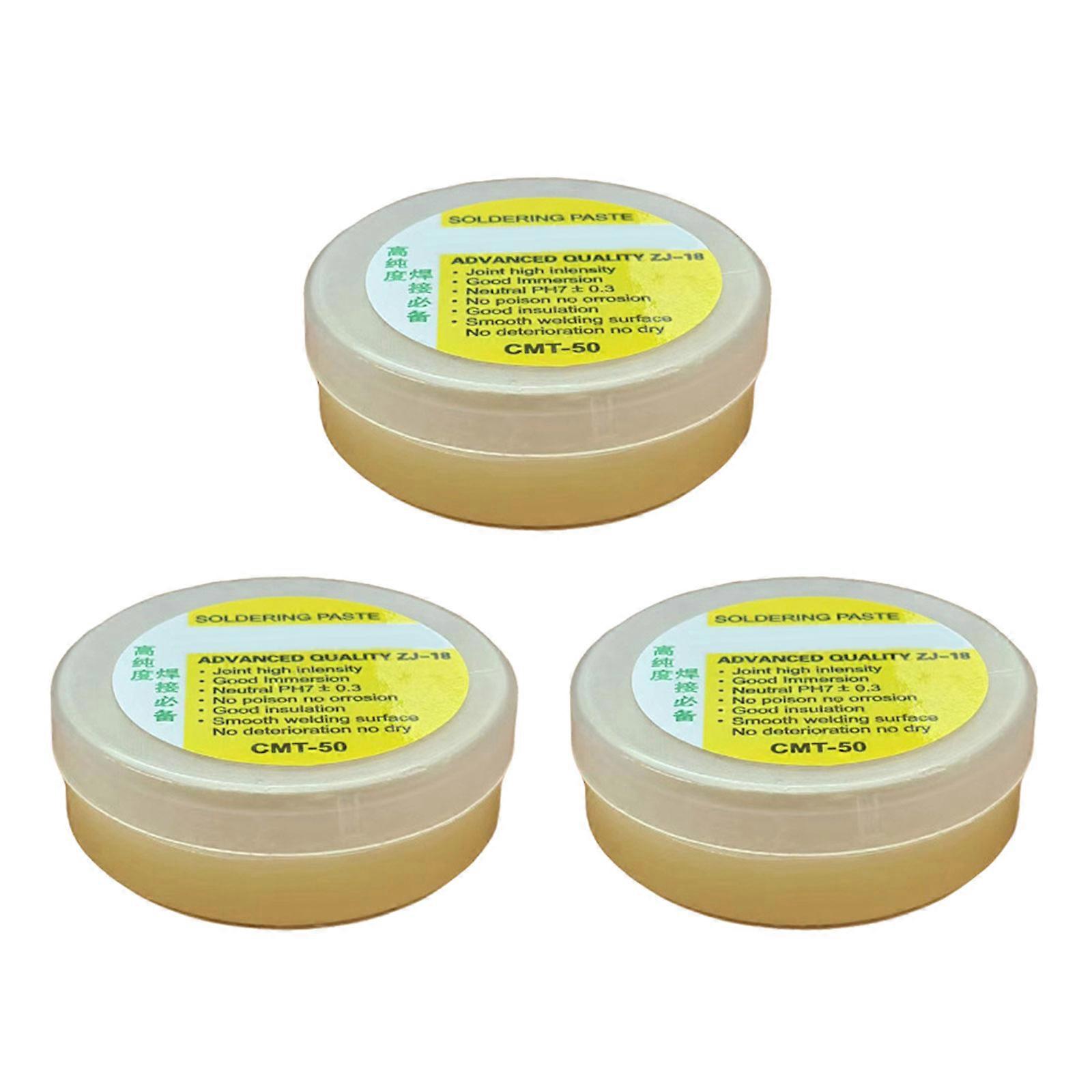 3Pcs Soldering Pastes Rosin Soldering Pastes Flux Electronics Part Welding Soldering Tool For Electric Soldering Welding Multicolor