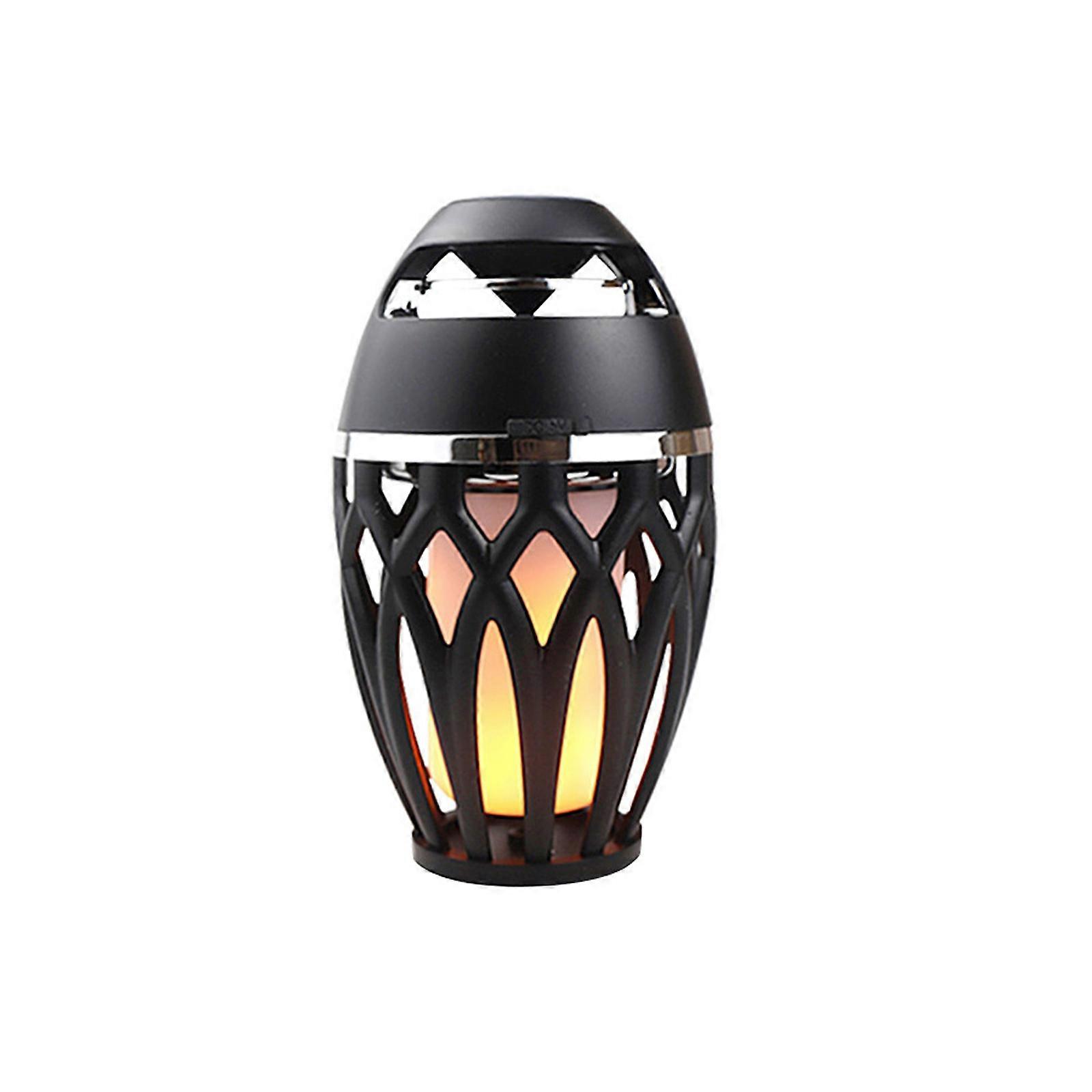Mini Speaker Bluetooth-compatible Speaker Bracket Surround Sound Portable Speaker with Flame Light Handle Multicolor