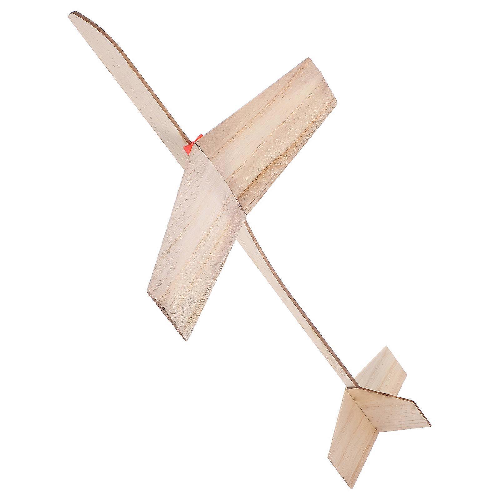 Wooden Airplane Model for School Projects with Flying Fun 1Set Glider