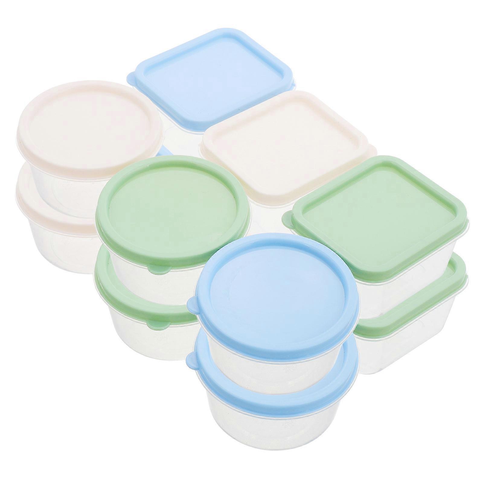 Sliced Cheese Container for Storage 12Pcs Plastic Cheese Holder with Lid