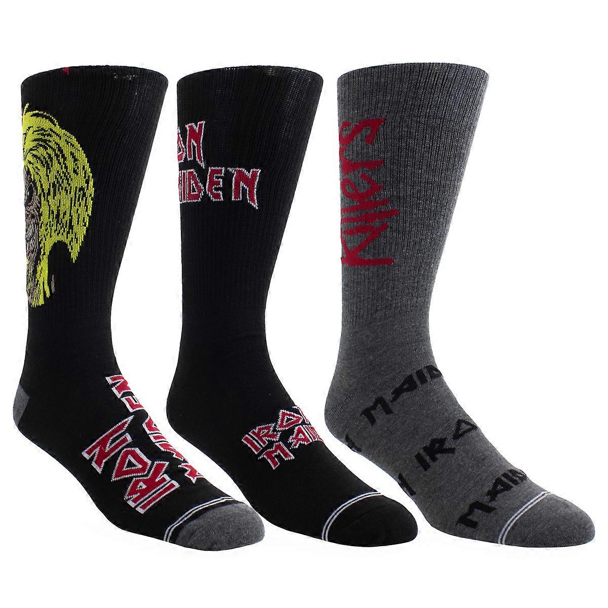 Iron Maiden Strumpor Set 3-pack i gitarrformad plåt