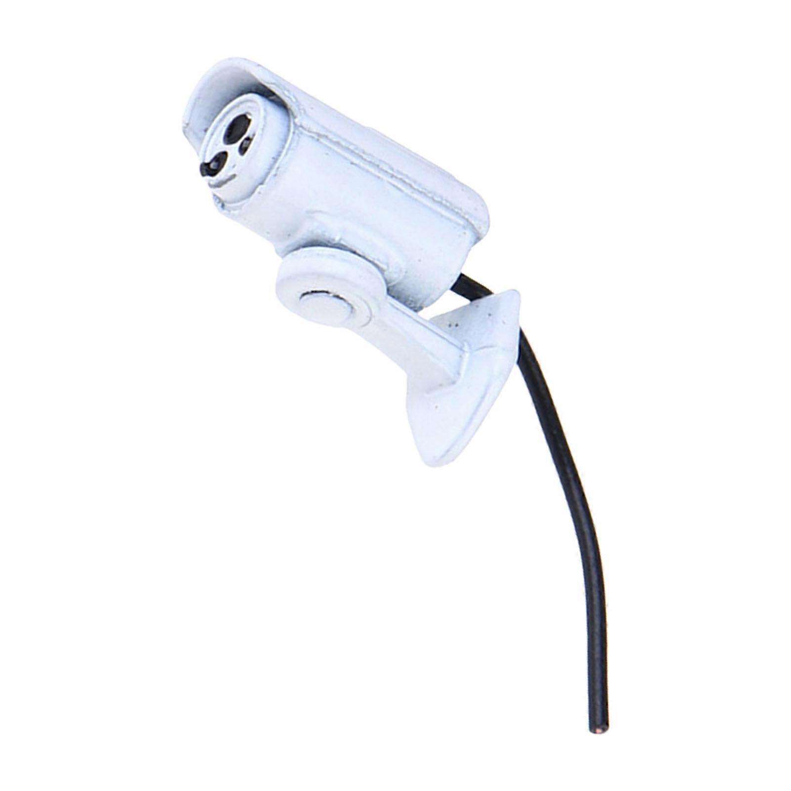 1：12  Scale Miniature Mixture Security Camera Copy With Realistic Particulars For Model House Accessories  White