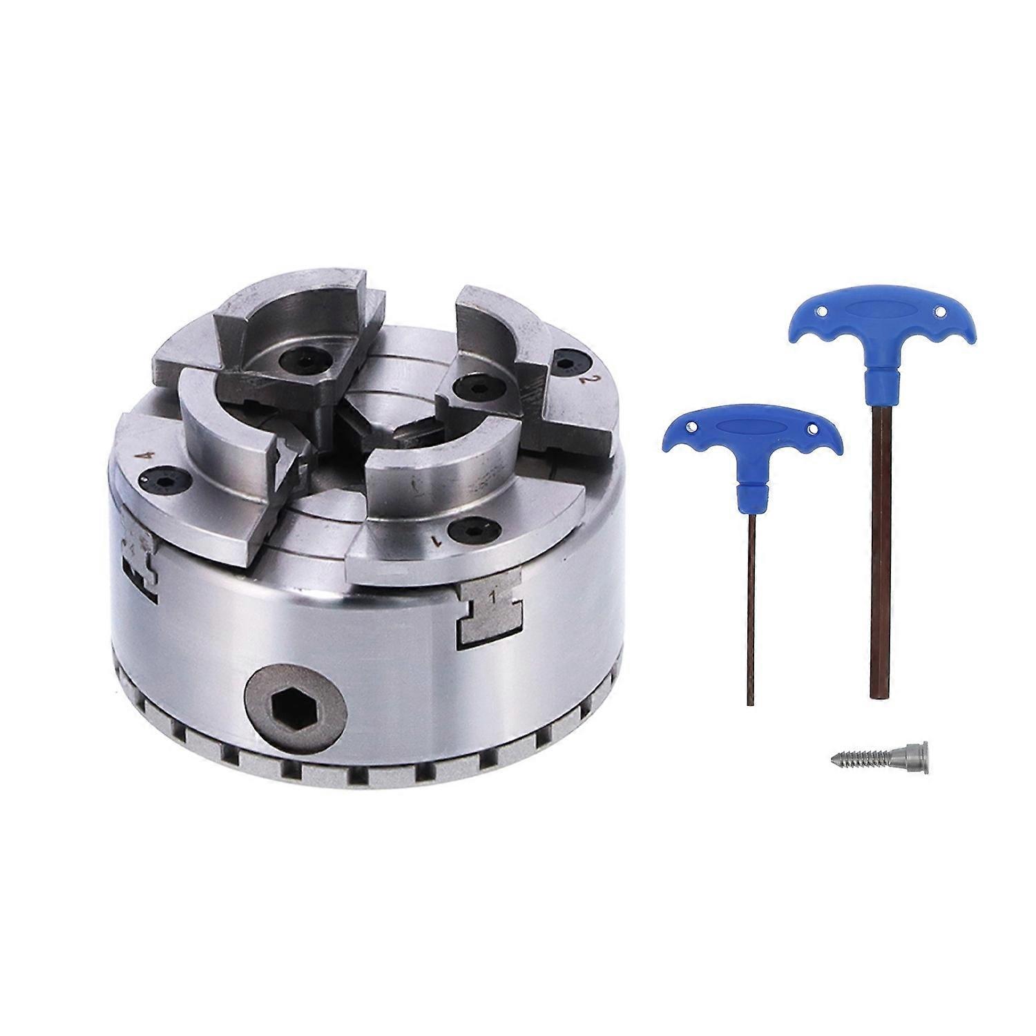 自定心车床卡盘 M40 4in 4 爪金属用于木工支撑夹紧