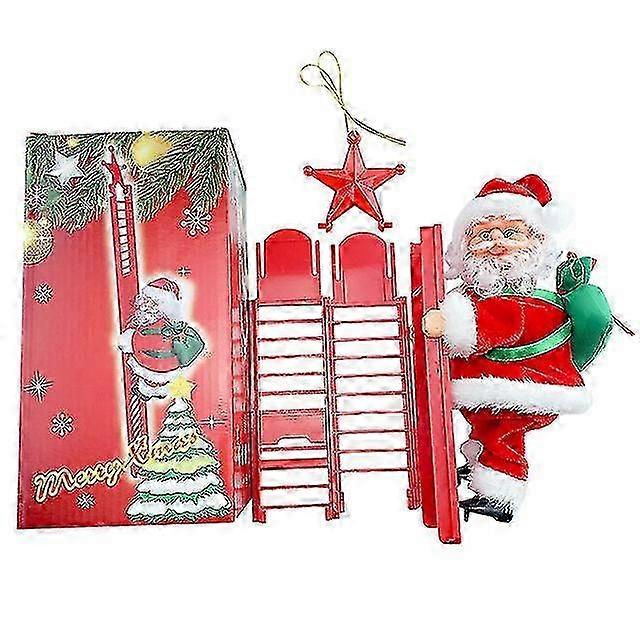 Décoration de Noël musicale à suspendre au sapin, Père Noël