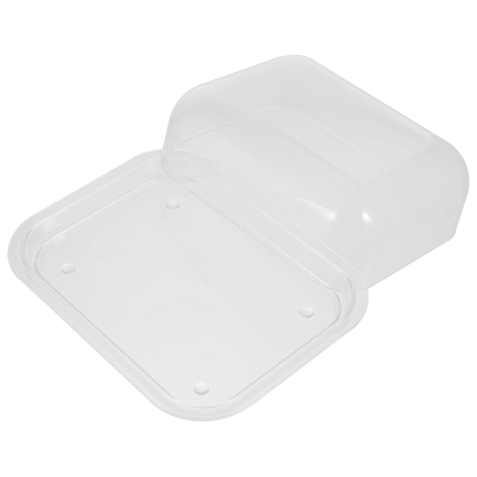 Butter Storage Box 1Pcs Acrylic Transparent Butter Box for Storage Use with Dustproof Lid