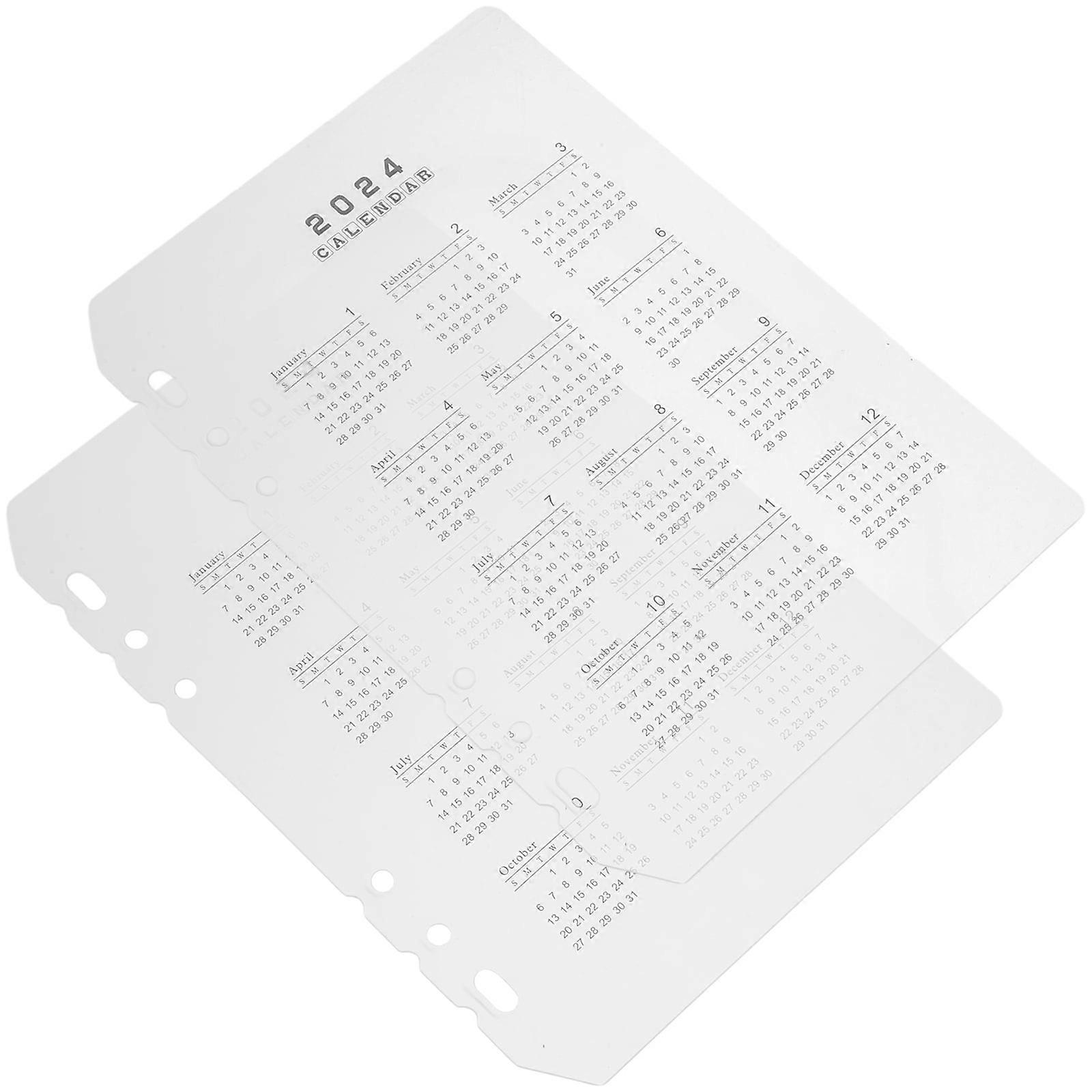 Eease 2pcs Convenient Binder Dividers Detachable Notebook Dividers Household Notebook Separators