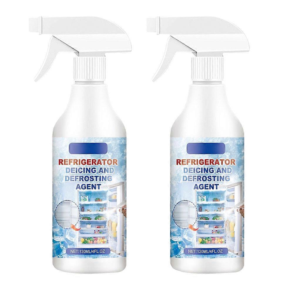 Refrigerator Defrost Spray 120ml Fast-Acting Ice Melter Eco-Friendly Multi-Surface Safe for Freezers and Appliances