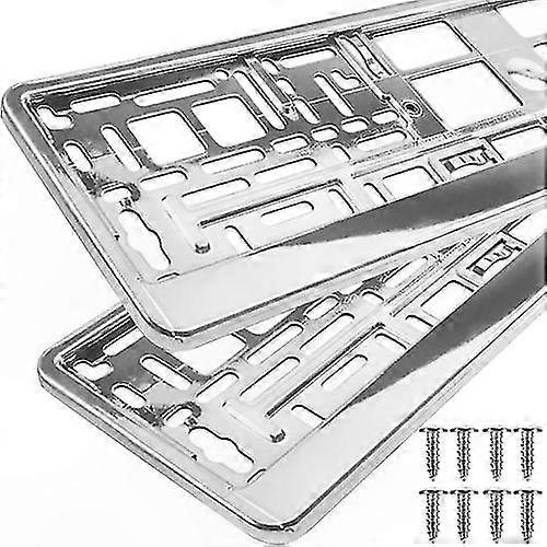 License Plate Frame, 2 Pack, Durable and Stylish Design for Vehicles