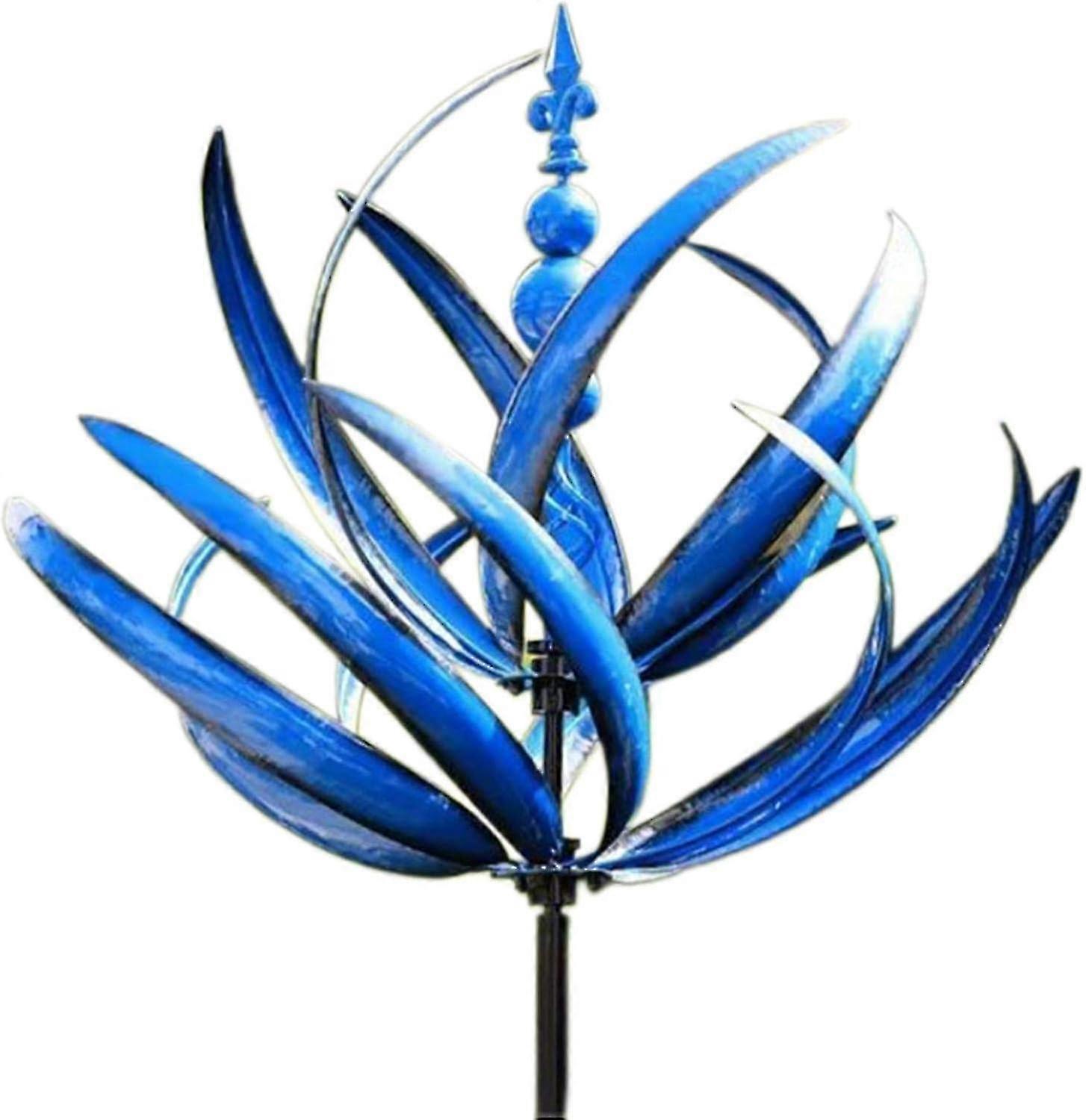 Dynamic wind spinner for garden, kinetic reflective decor with smooth 360-degree movement