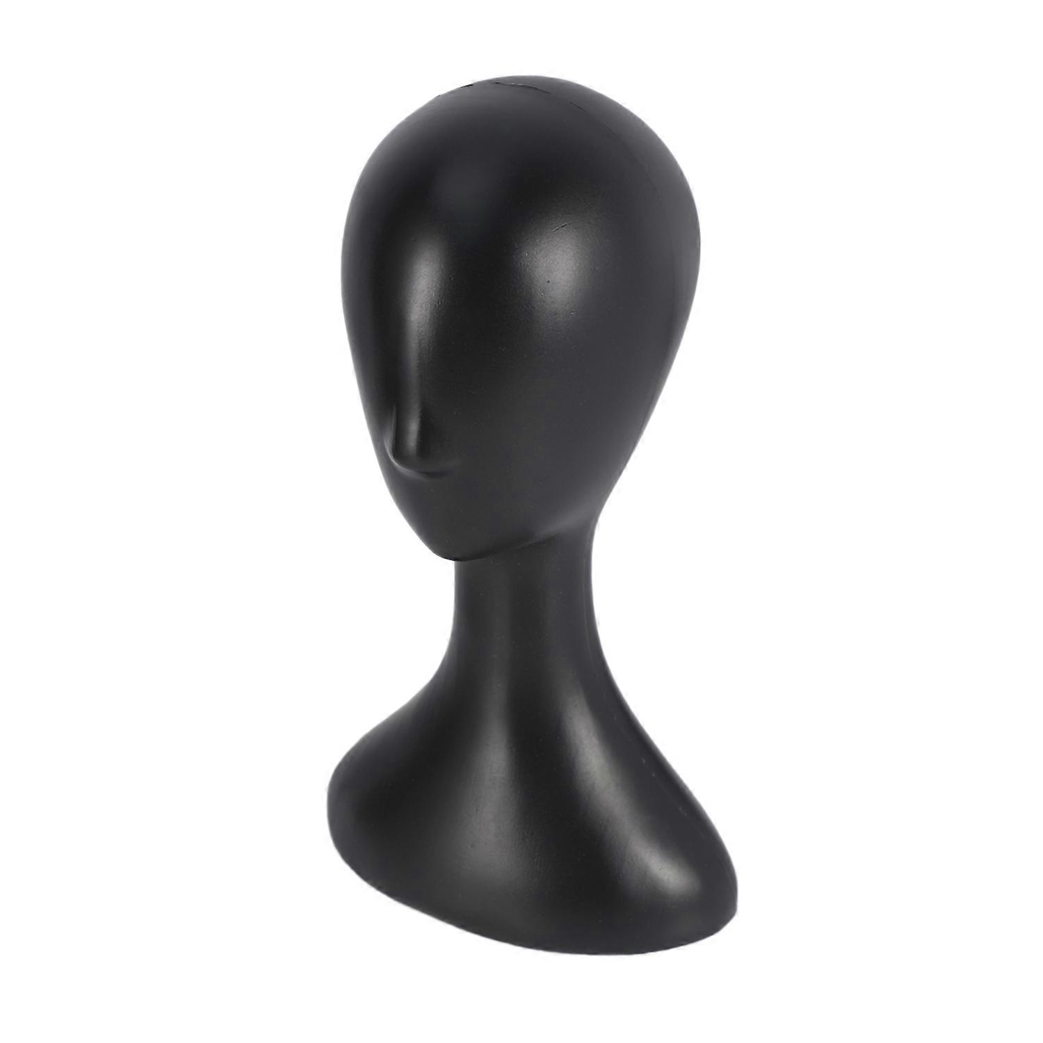 Lady high plastic head wig head female model head Black