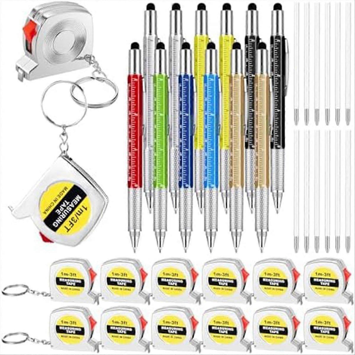 Multifunctional Pen Giftset Includes Tape Measure, 12PCS