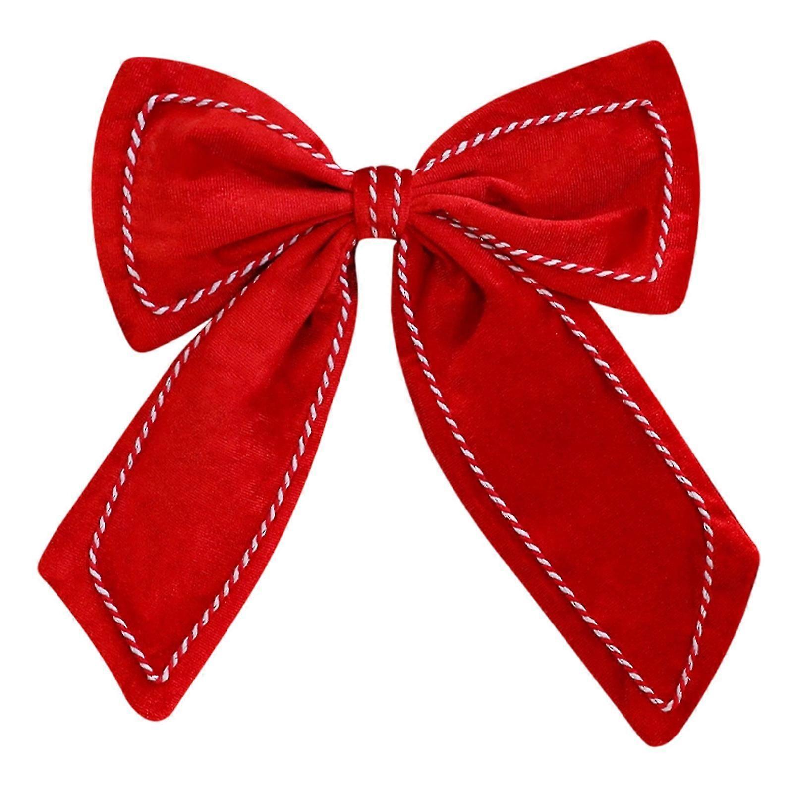 Christmas Velvets Bowknot Fireplace Decoration