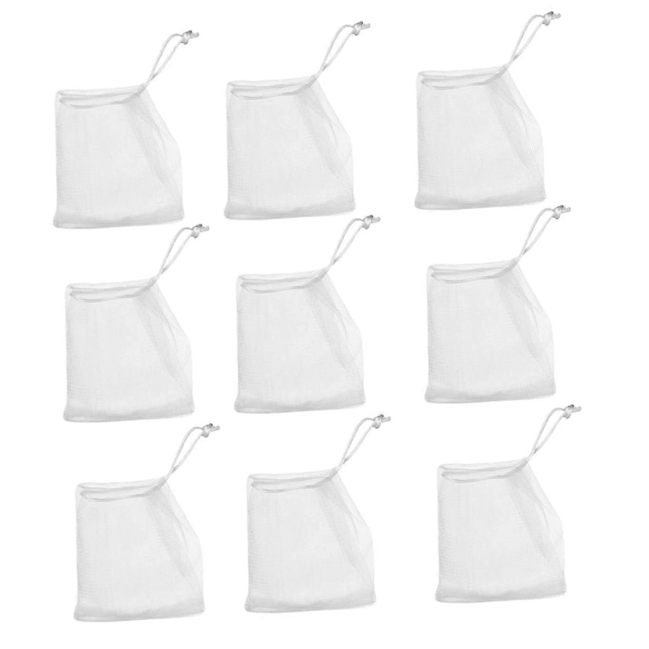 30pcs Exfoliating Soap Saver Bags with Drawstring Mesh Pouch for Shower and Travel Use