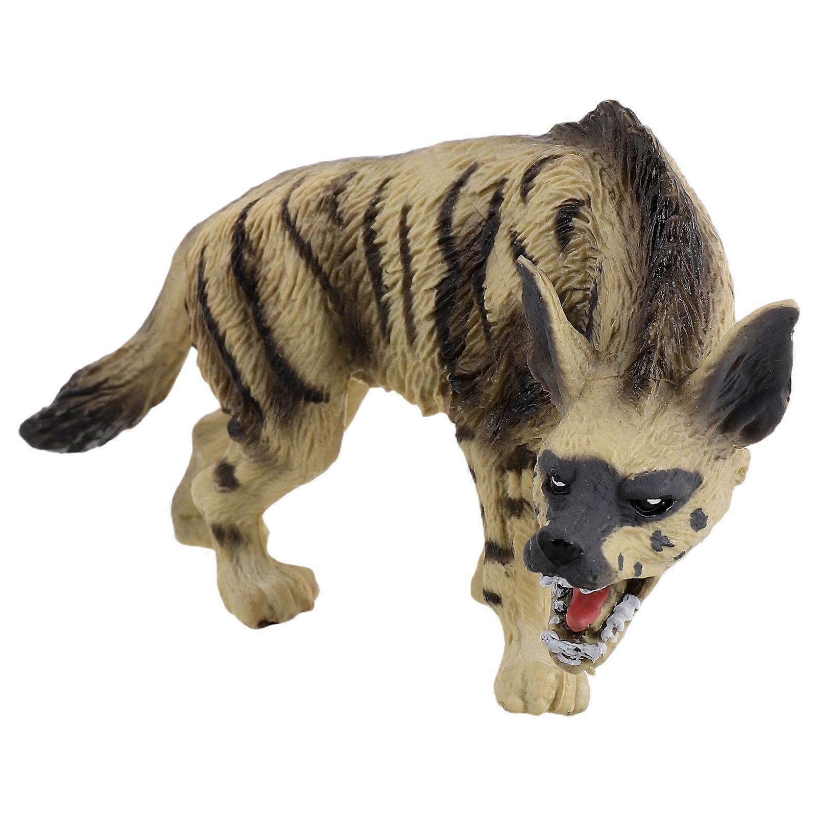 Simulation Animal Model Hyena Toy for Educational Purpose 4Pcs