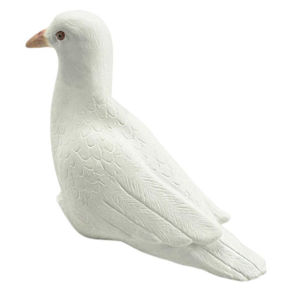 Rubber Artificial Pigeon for Performance White Trick Prop Bird
