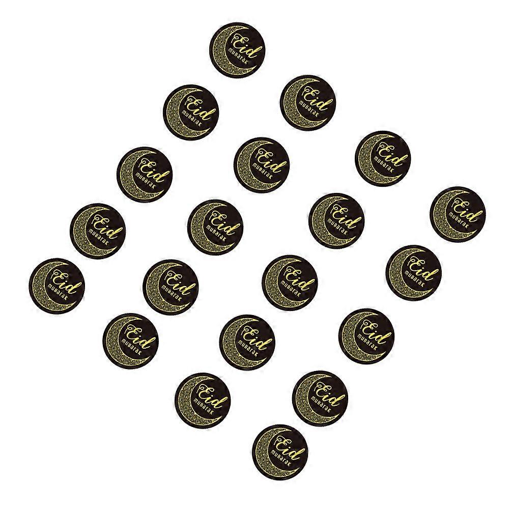 Black Alphabet Sealing Sticker for Decoration Eid Candy 3Sets Self-Adhesive