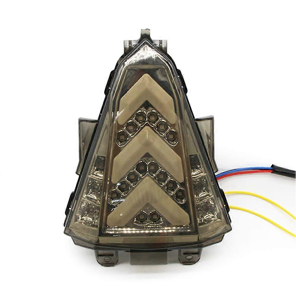 Smoke Lens LED Tail Light with Brake and Turn Signals for Yamaha R15, Fits 20142016 Models