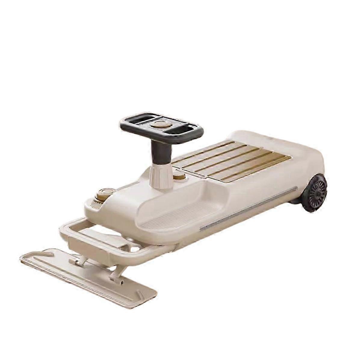 Electric Ride On Car 2 in 1 Kids Go Kart with LED Light Wheels, Adjustable Speed and Storage Box