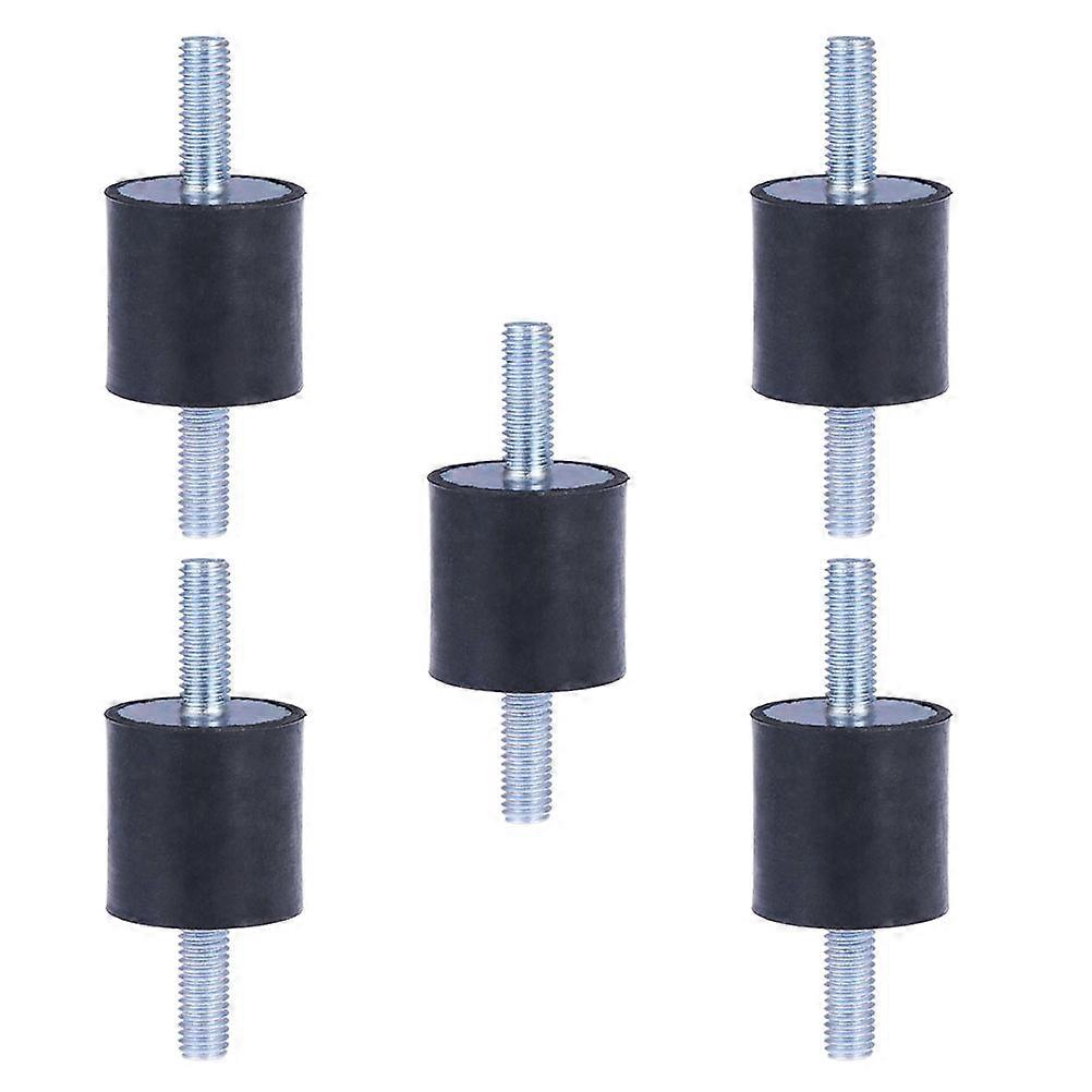 Rubber Mounts Shocks Absorber for Vibration Isolation 5Pcs Black Rubber