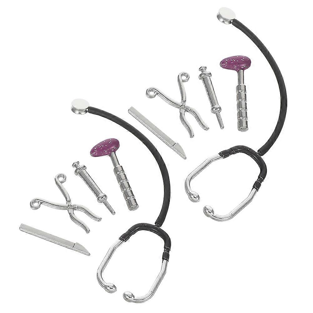 Miniature Stethoscope Simulated Doctor Kit Set for 8Sets Play