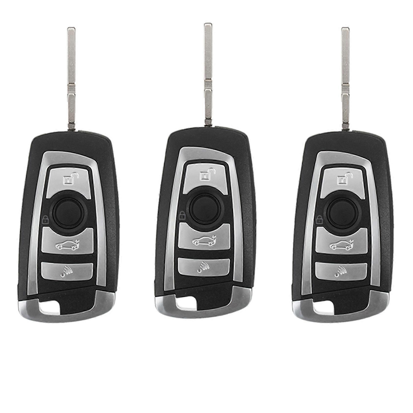 3X 4 Buttons 433MHZ Modified Floding Remote Key Without 7935AA ID44 Chip for -BMW E38 E39 E46 Control Keyless PCF7935AA
