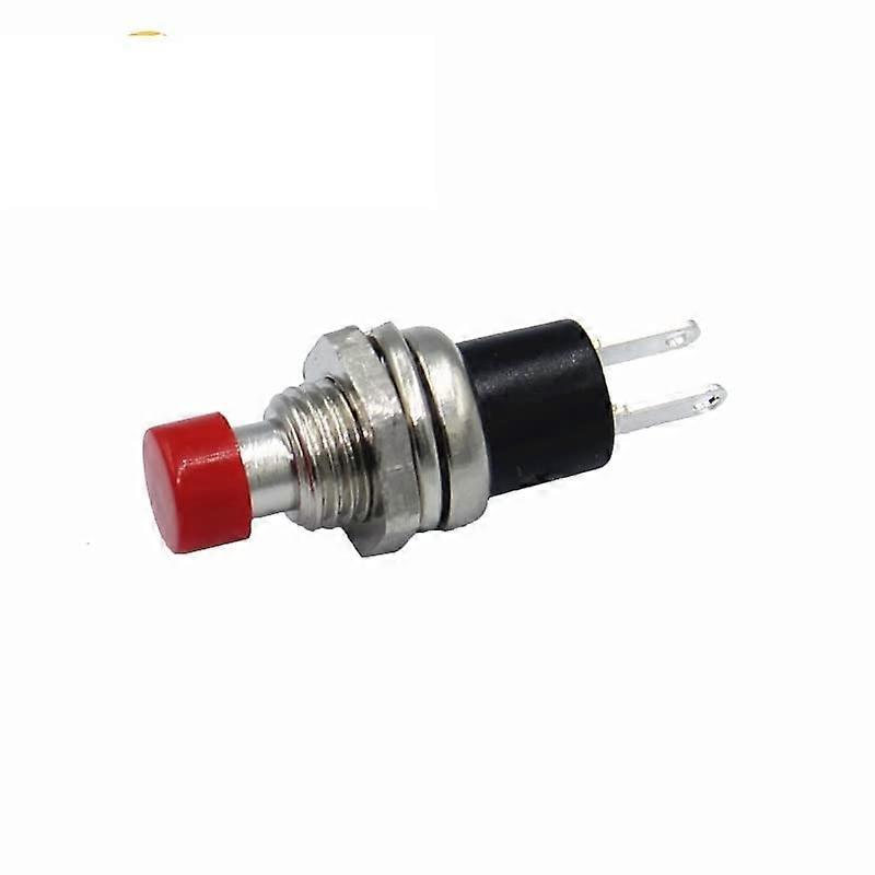10Pcs PBS110 7mm Momentary Push Button Switch NO Red Micro Switch Quick Reset Control