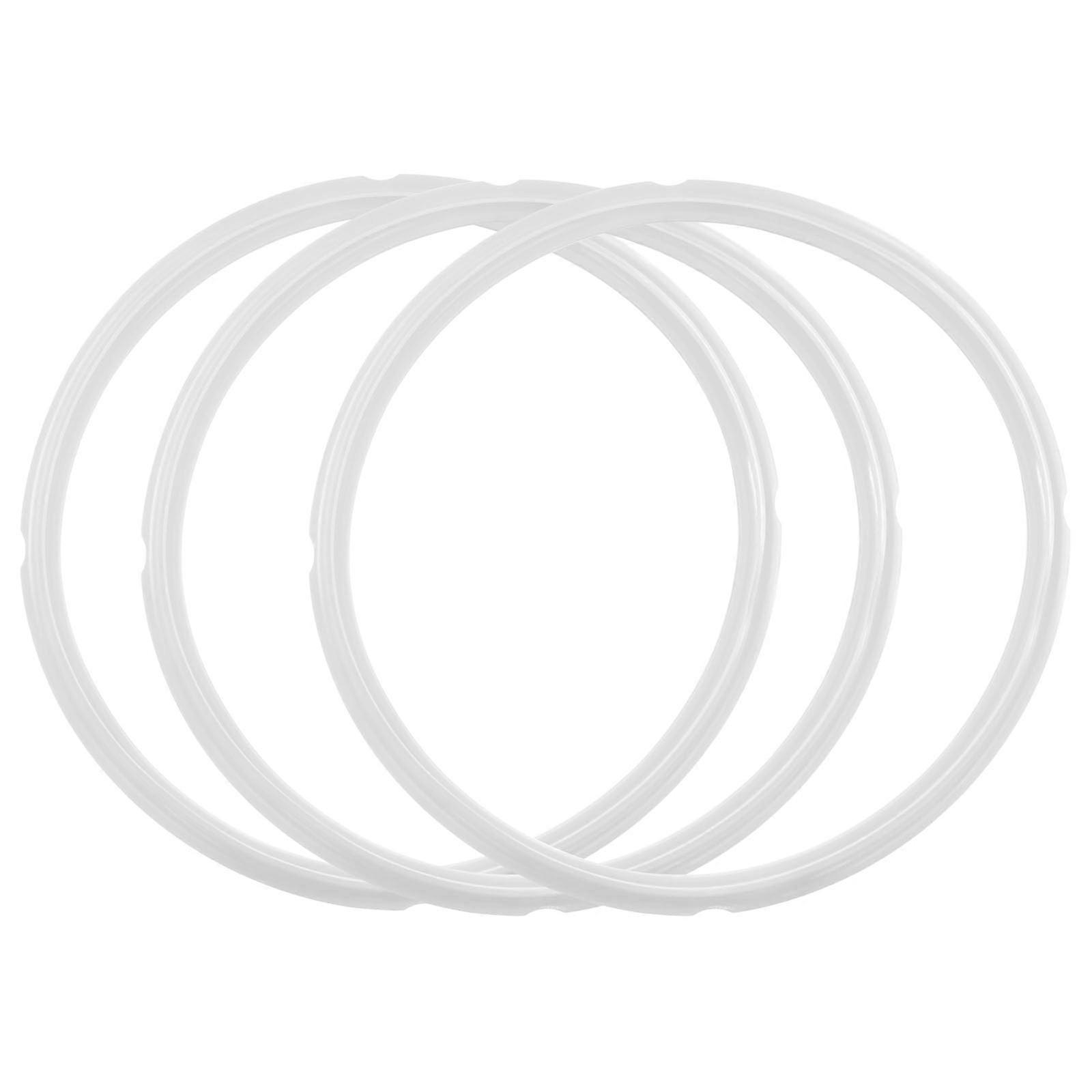 Sealing Ring Set of 3, 5/6 Qt FoodGrade Silicone Gasket, Airtight Pressure Seal for Instant Pot