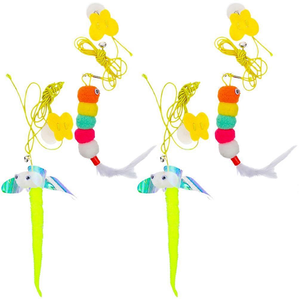 Household Cat Teasing Toy Portable Kitten Fun Plaything 20Pcs