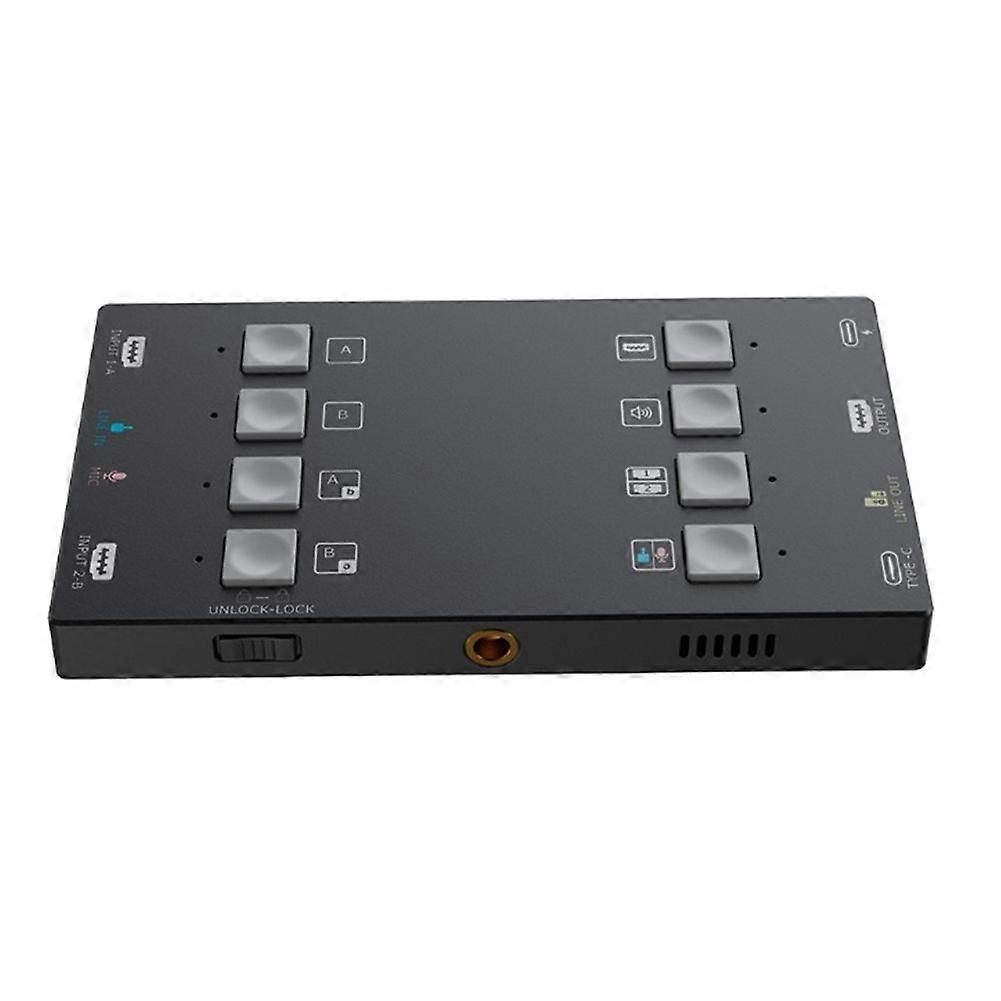 Audio Video Mixing Capture H2U Compatible with Dual 4K -Compatible Suitable for Live Streaming Vide