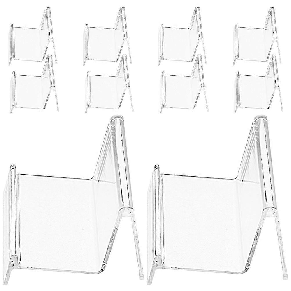 Desktop Cards Stand for Storage with 20Pcs Transparent Wallet Display Holder