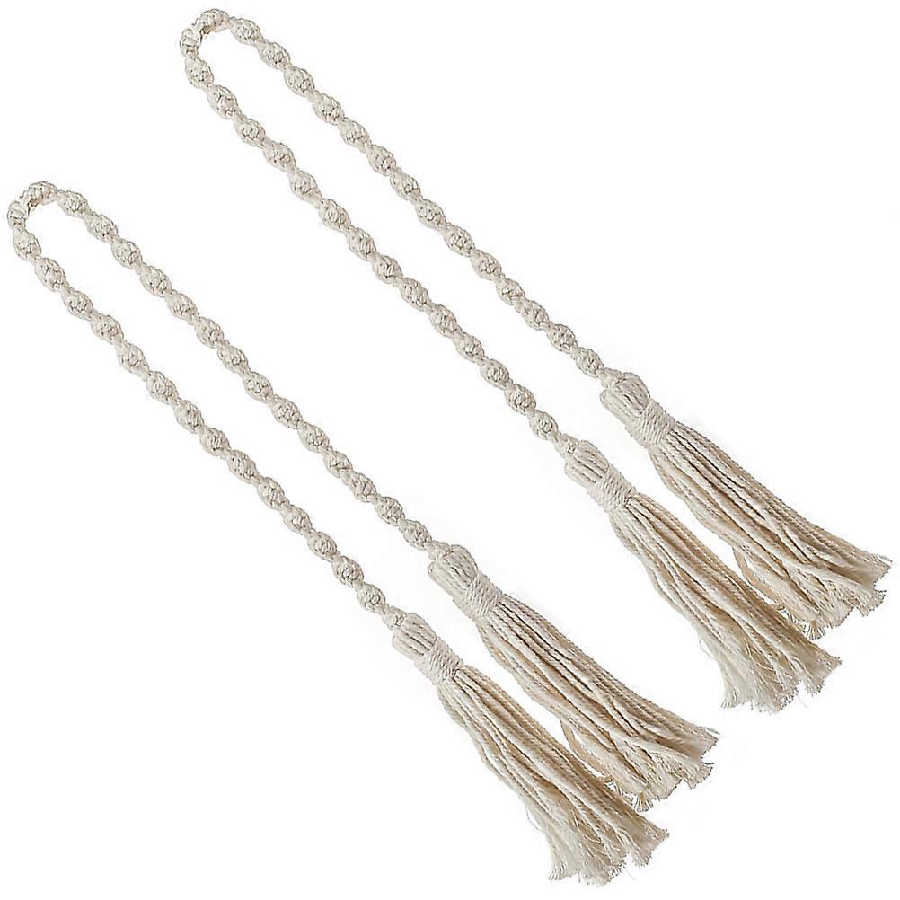 Decorative Flow Tassel Curtain Rope Tieback for 2Pcs Home Use