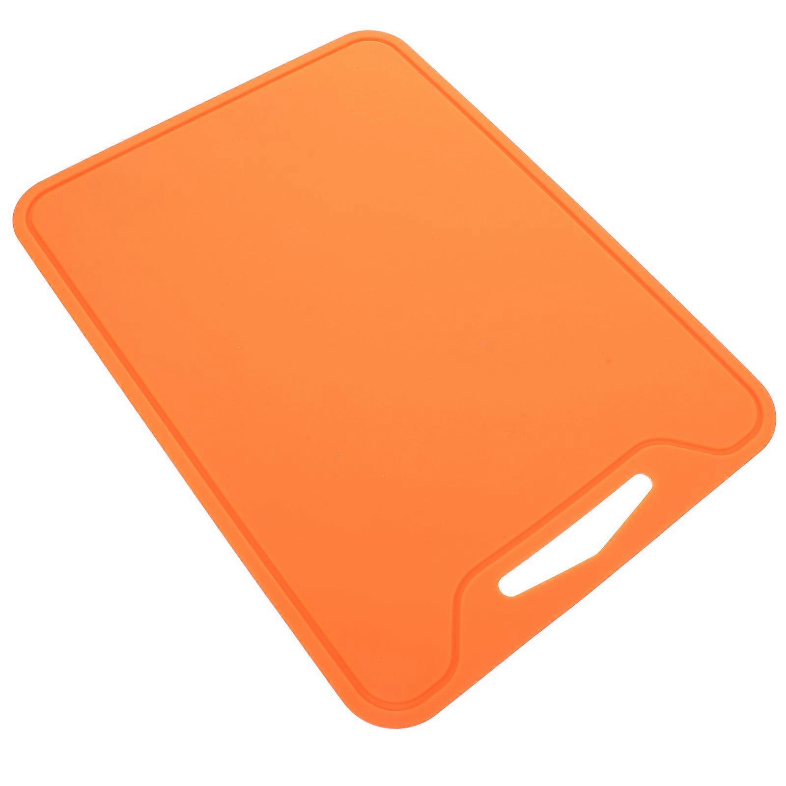 Silicone Cutting Board for Home Use Portable Foldable Orange Cutting Board