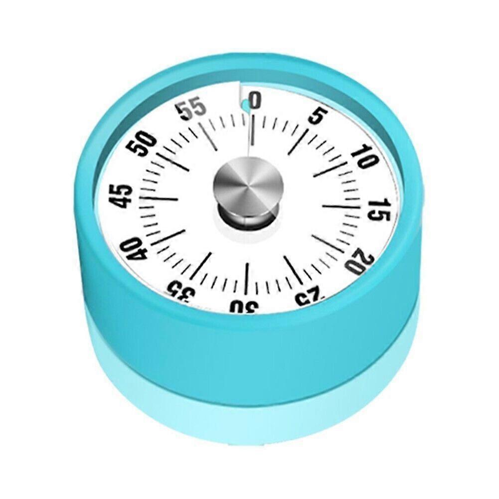 Mini Cooking Magnetic Rotary Stainless Steel Countdown Kitchen Mechanical Timerblue)(1pcs
