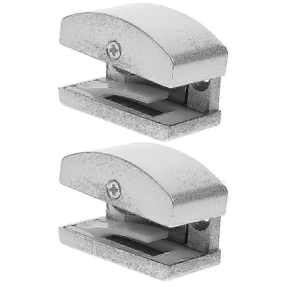 Chrome Shower Door Guide Barn Door Floor Guide 2Pcs