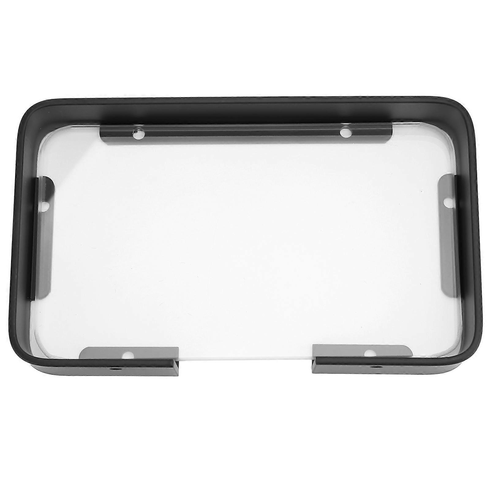 Bathroom Organizer Glass Shelf for Storage with Black Floating Rack