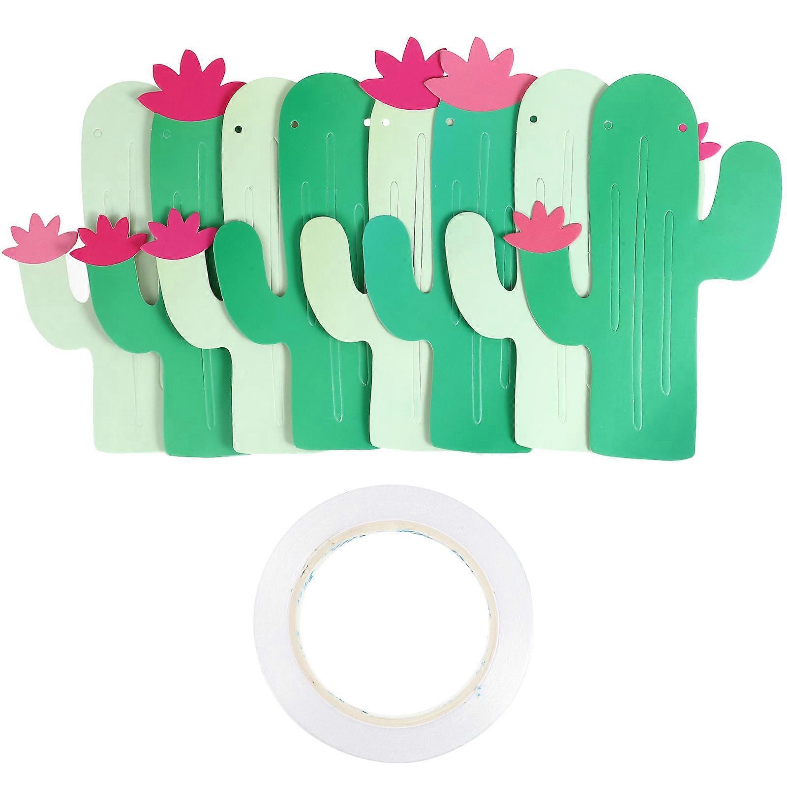 Summer Theme Wedding Parties Decorations Cactus Banner Pennant 3Pcs