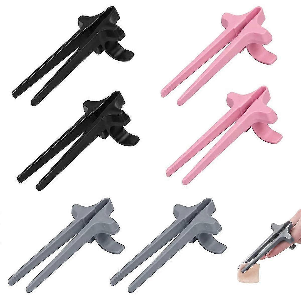 Plastic Finger Chopsticks for Clean Gaming or Study Sessions 25-26s