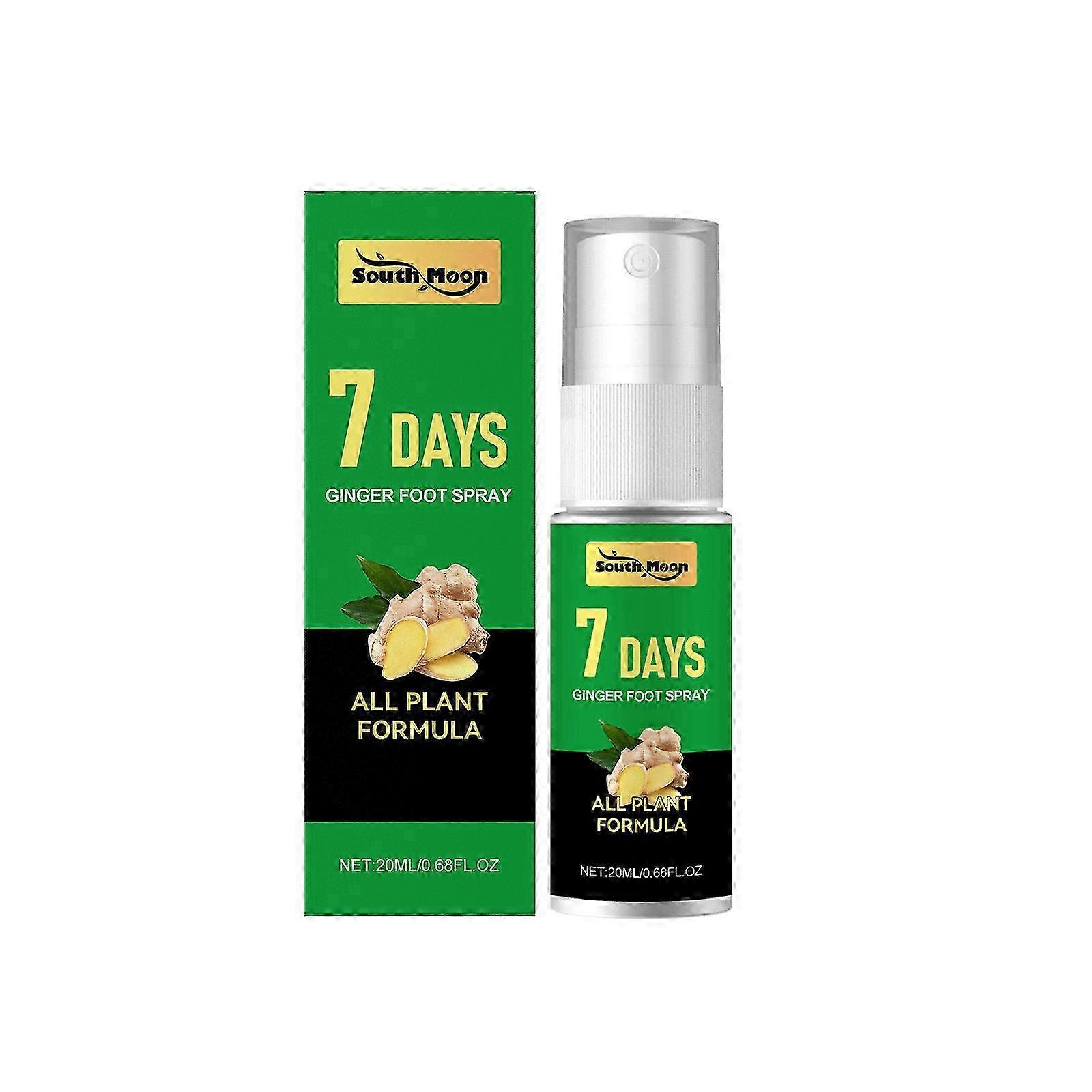 Ginger Foot Spray 20ml Odor Control and Deep Hydration Travel Friendly Moisturizing Formula