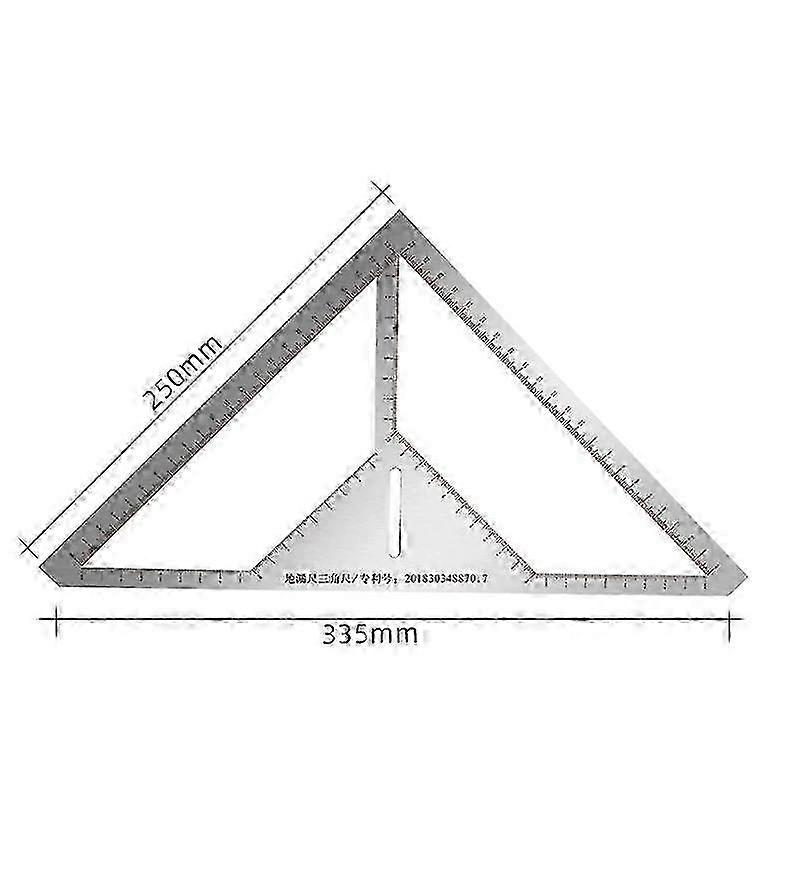 Multifunctional Floor Drain Ruler Measuring Tools Stainless Steel Tile Triangle Ruler