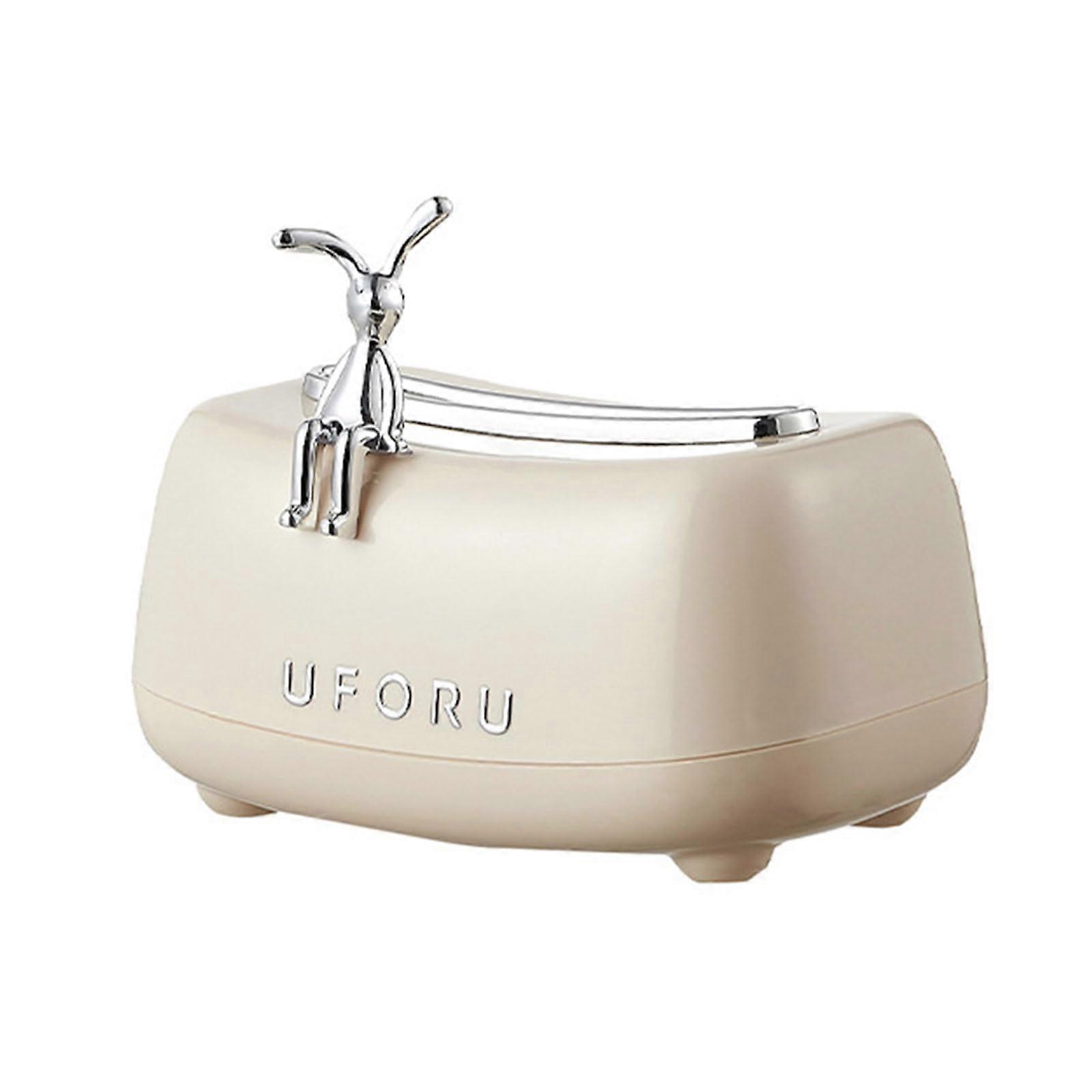 Spring Loaded Tissue Box Holder Large Capacity Dispenser for Bathroom and Home Use