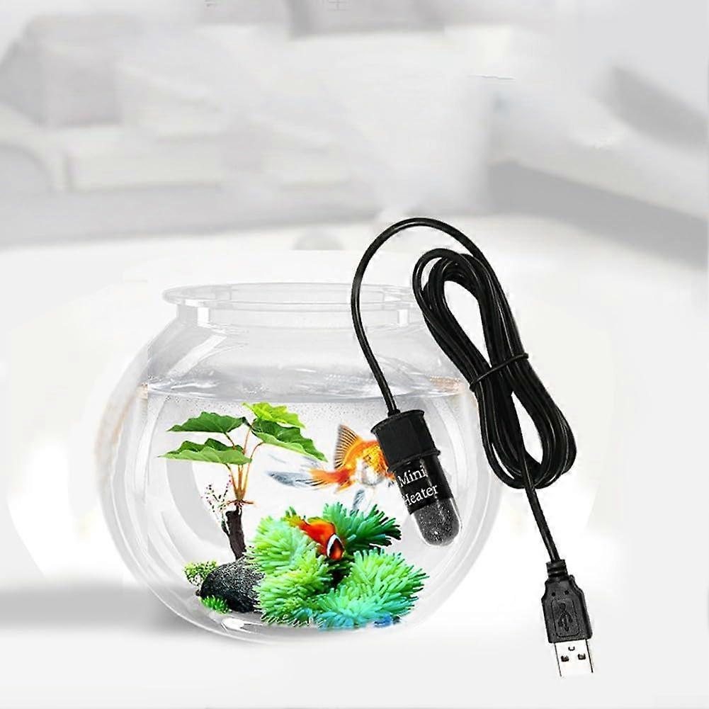 Aquarium Heater 10W USB Mini Quartz Fish Tank Heater with Automatic Temperature Control