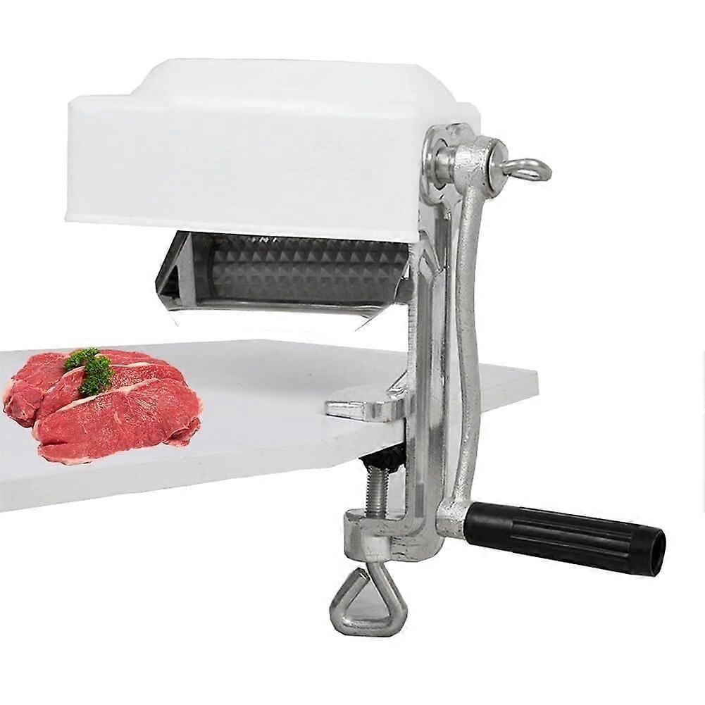 Manual Rolling Meat Tenderizer Machine with ClampOn Easy Install and LaborSaving Crank Handle