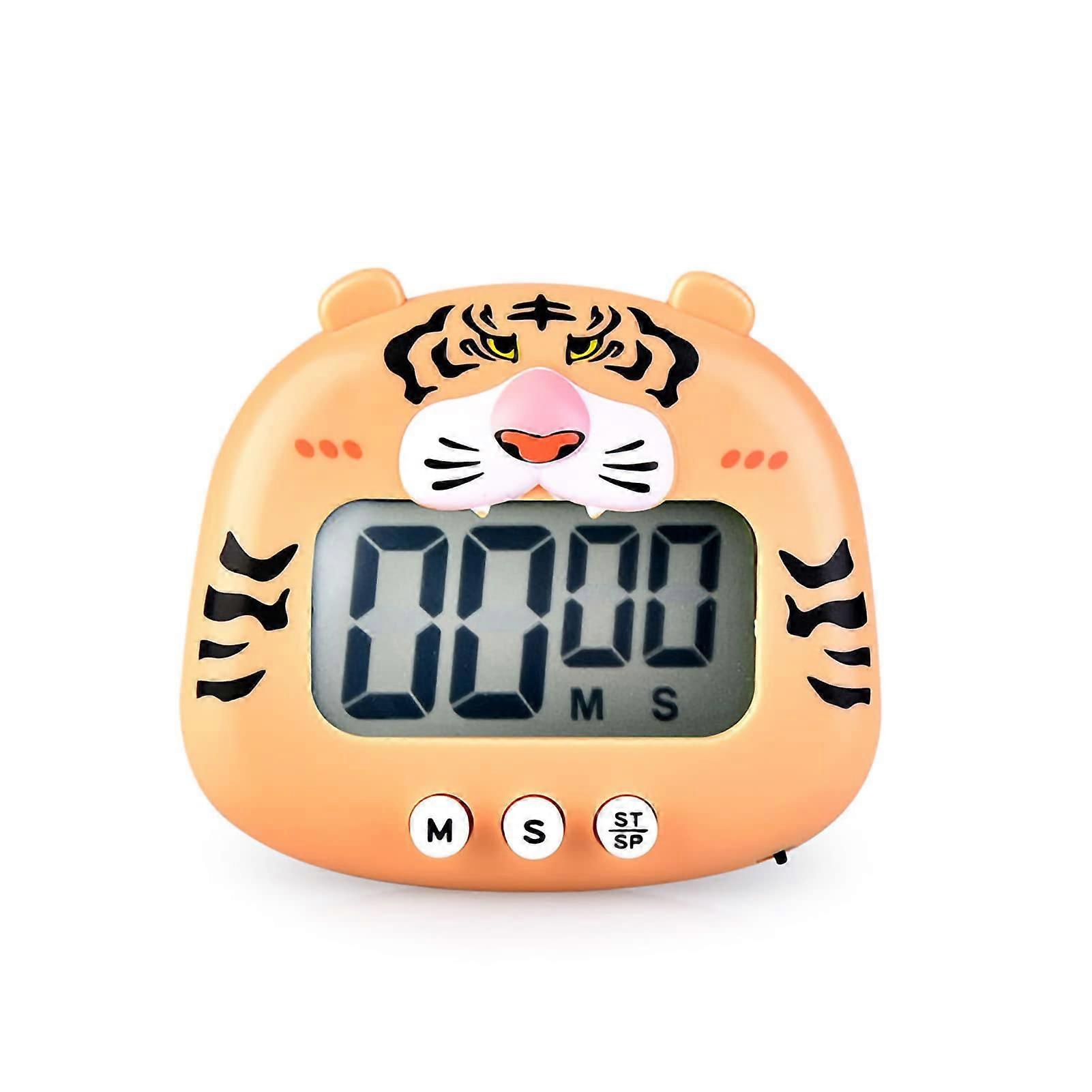 Cute Magnetic Digital Kitchen Timer with Clear Display, Animal Shape Countdown Timer for Cooking